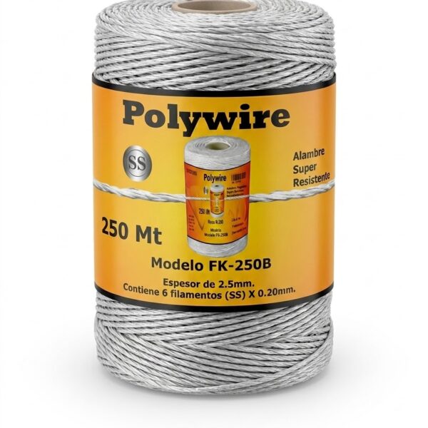 Alambre Polywire Blanco 250 Metros