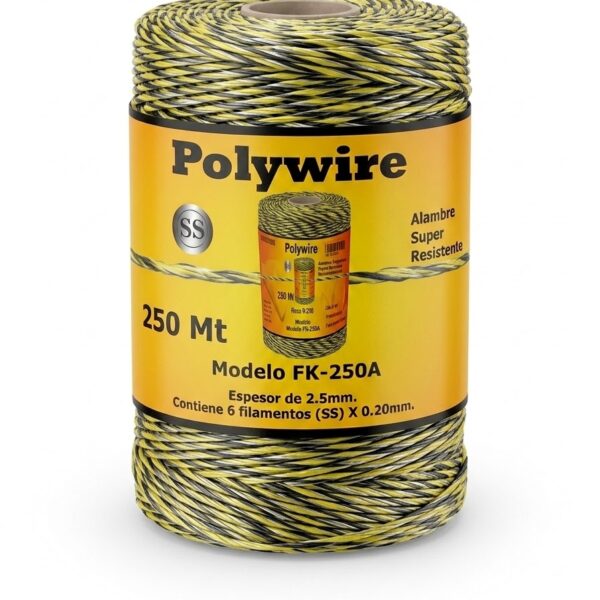 Alambre Polywire Amarillo 250 Metros